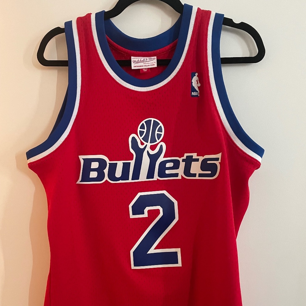 Bullets Mitchell & Ness Weber Jersey
